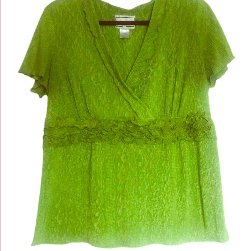 Green blouse